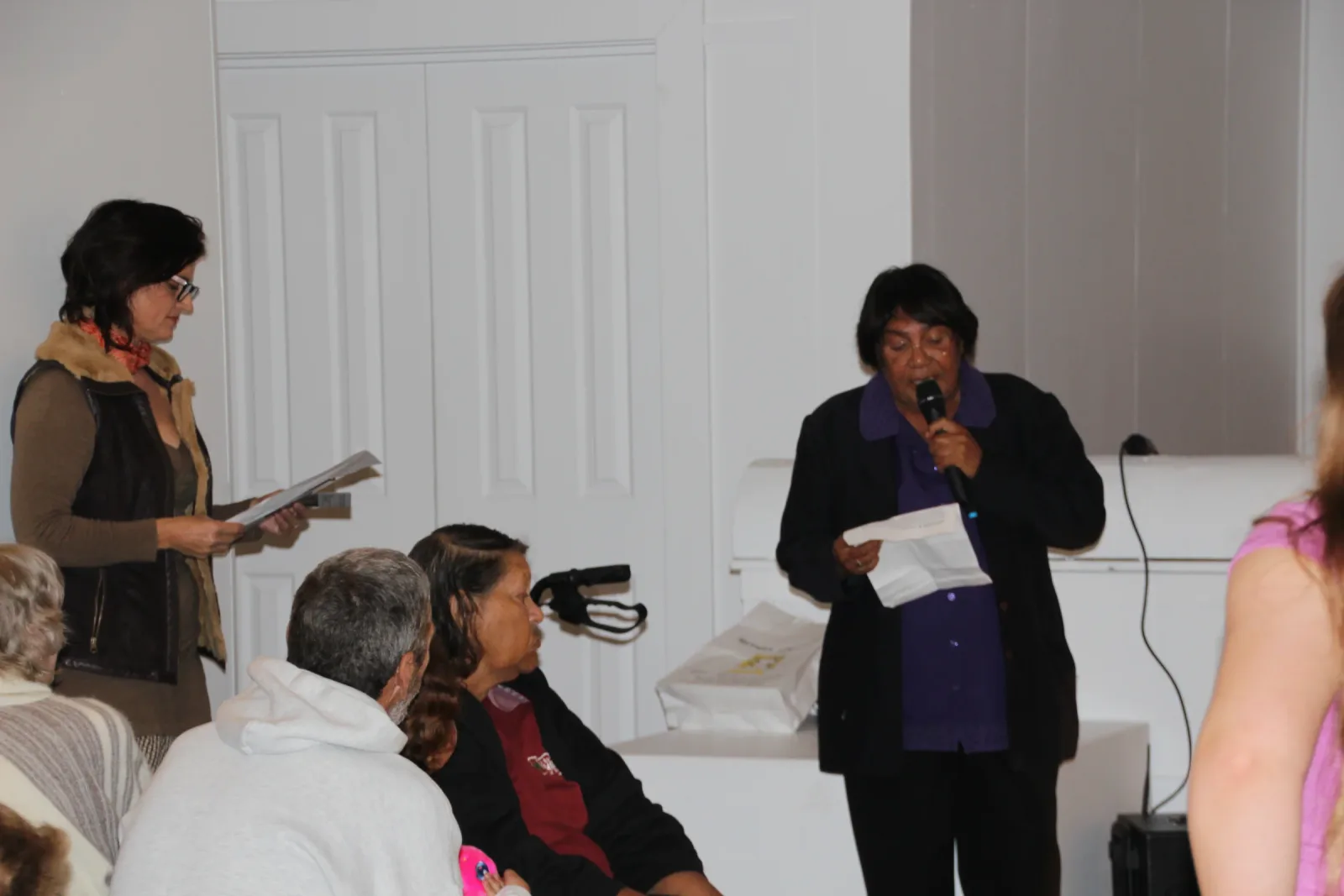Aunty Lynette Nixon opening Night at Mitchell gallery