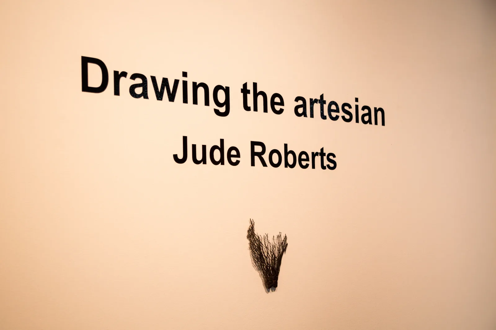 Exhibtion title in White Box Gallery