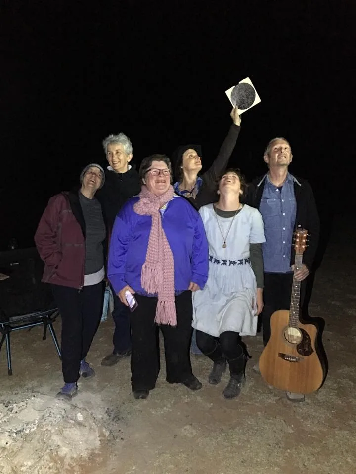 Drawing camp at Cunnamulla