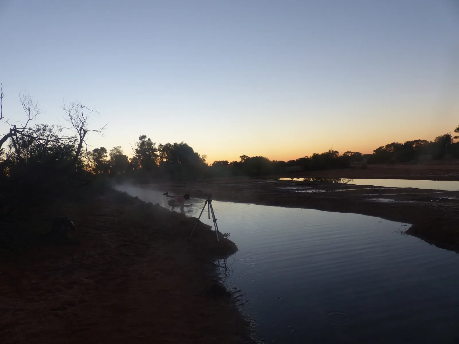 Photographing the Bore DRains in Western Queensland