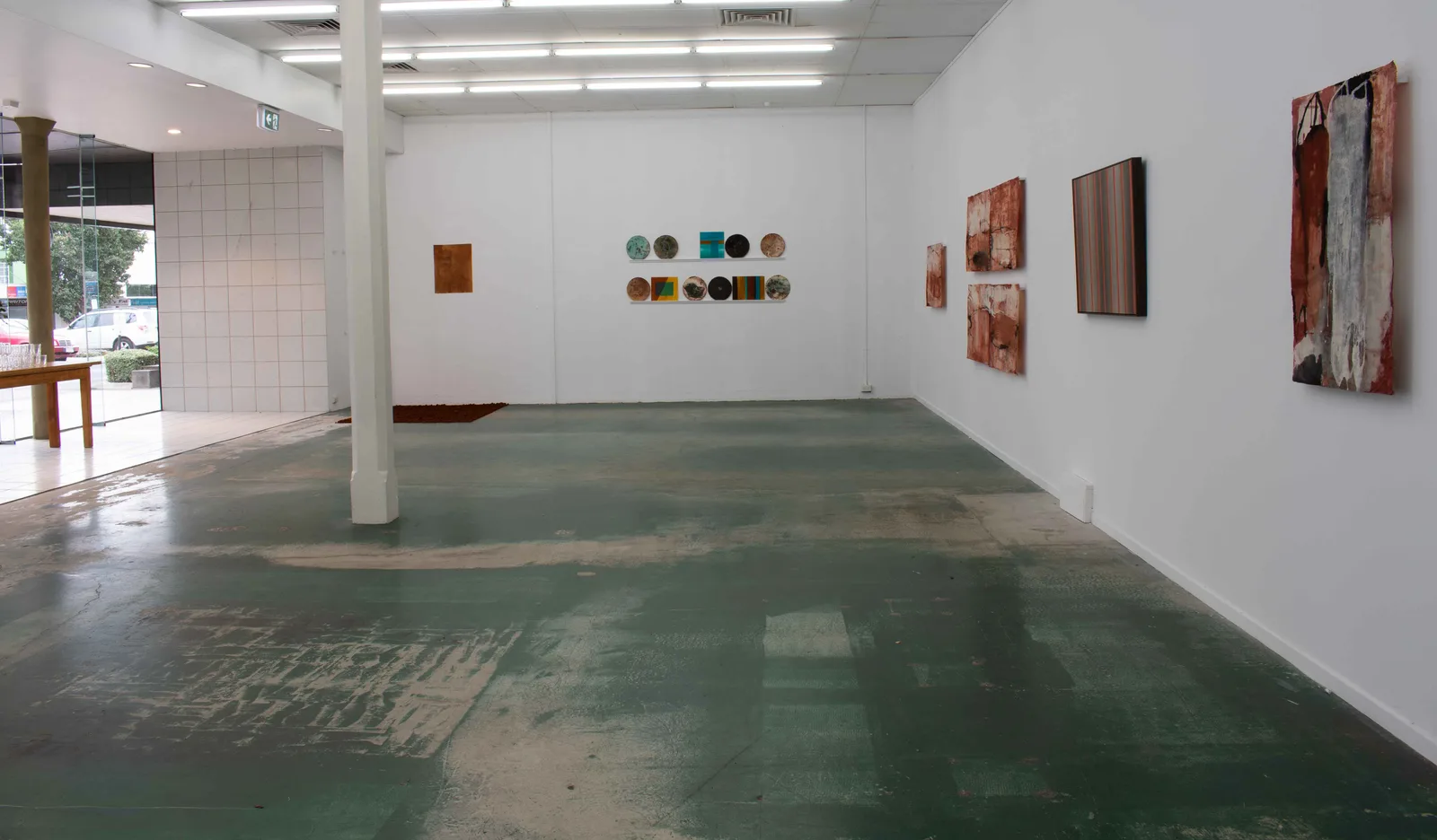 Installation showing Spiral Boundary Series with Works by Tarn McLean