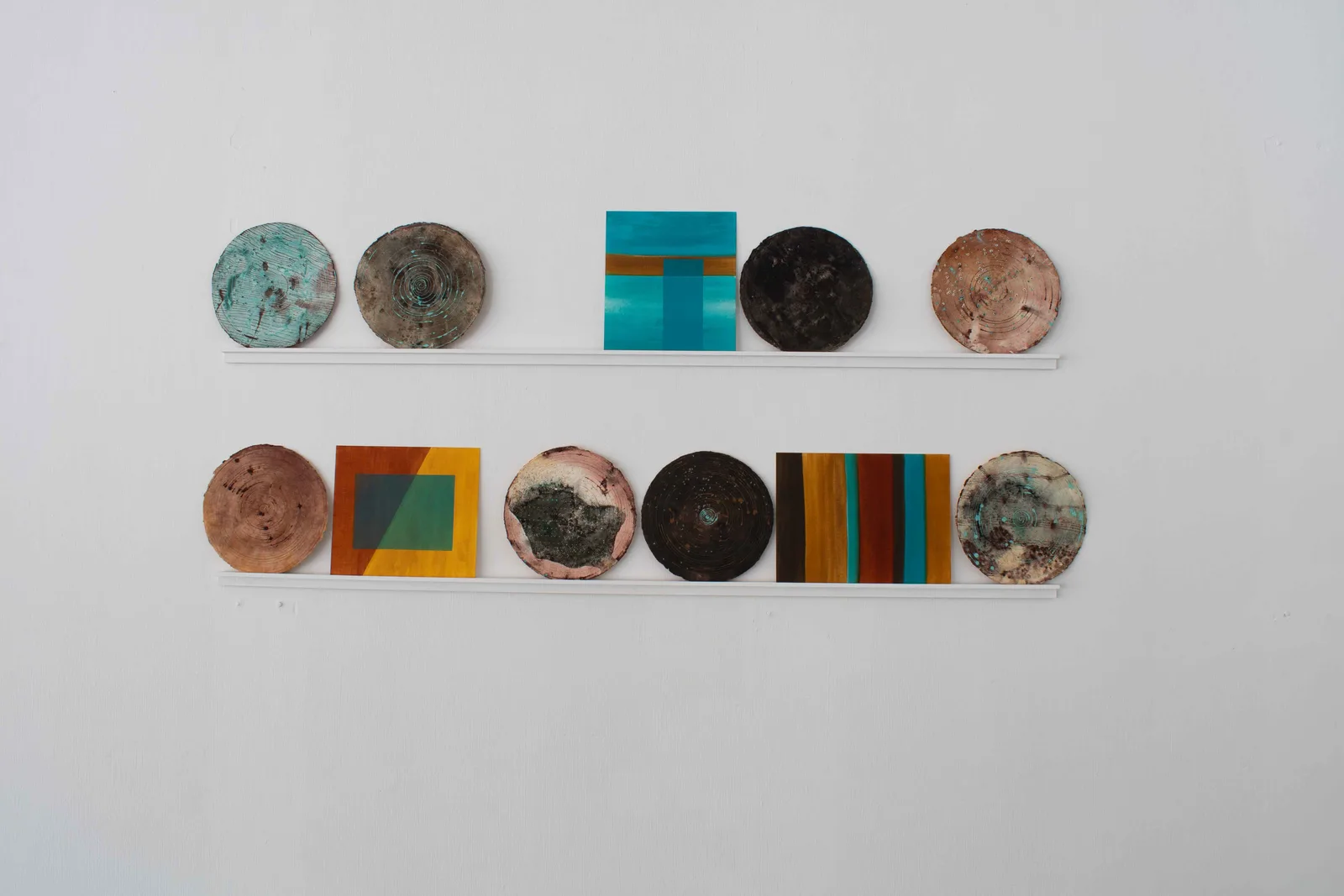 Spiral Boundary Series #1, #2,  Tarn McLean, #3,#4 Bottom shelf #4SOLD, Tarn McLean, $6,#7, Tarn McLean, #8